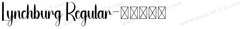 Lynchburg Regular字体转换